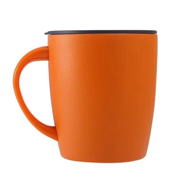 Cangkir kopi stainless steel dengan tutupnya